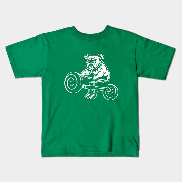 fall brawl bulldog retro Kids T-Shirt by Aldrvnd